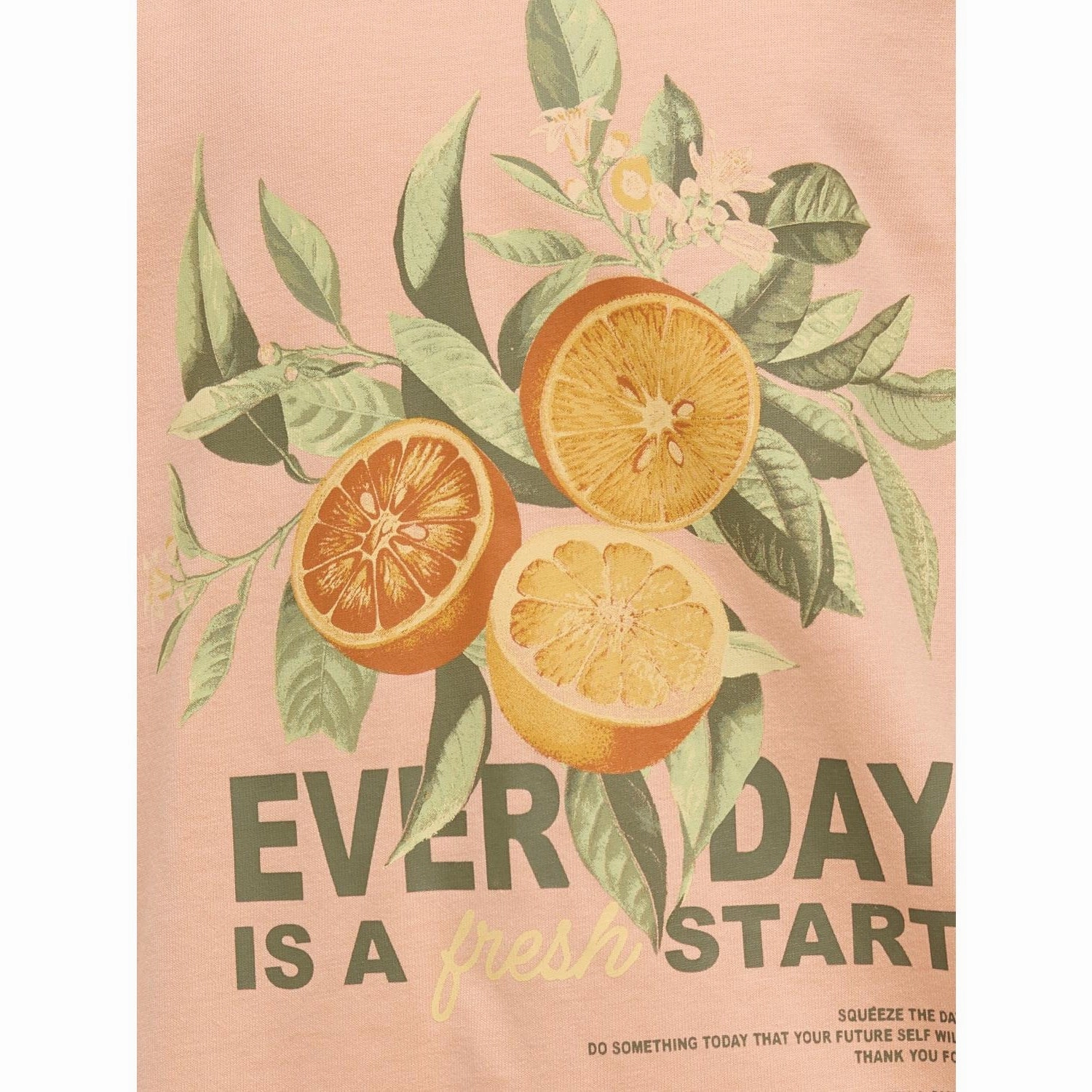 Comfy Layering Urban Fashion kids ONLY Salmon Fresh Helen Life Loose T-Shirt Noos