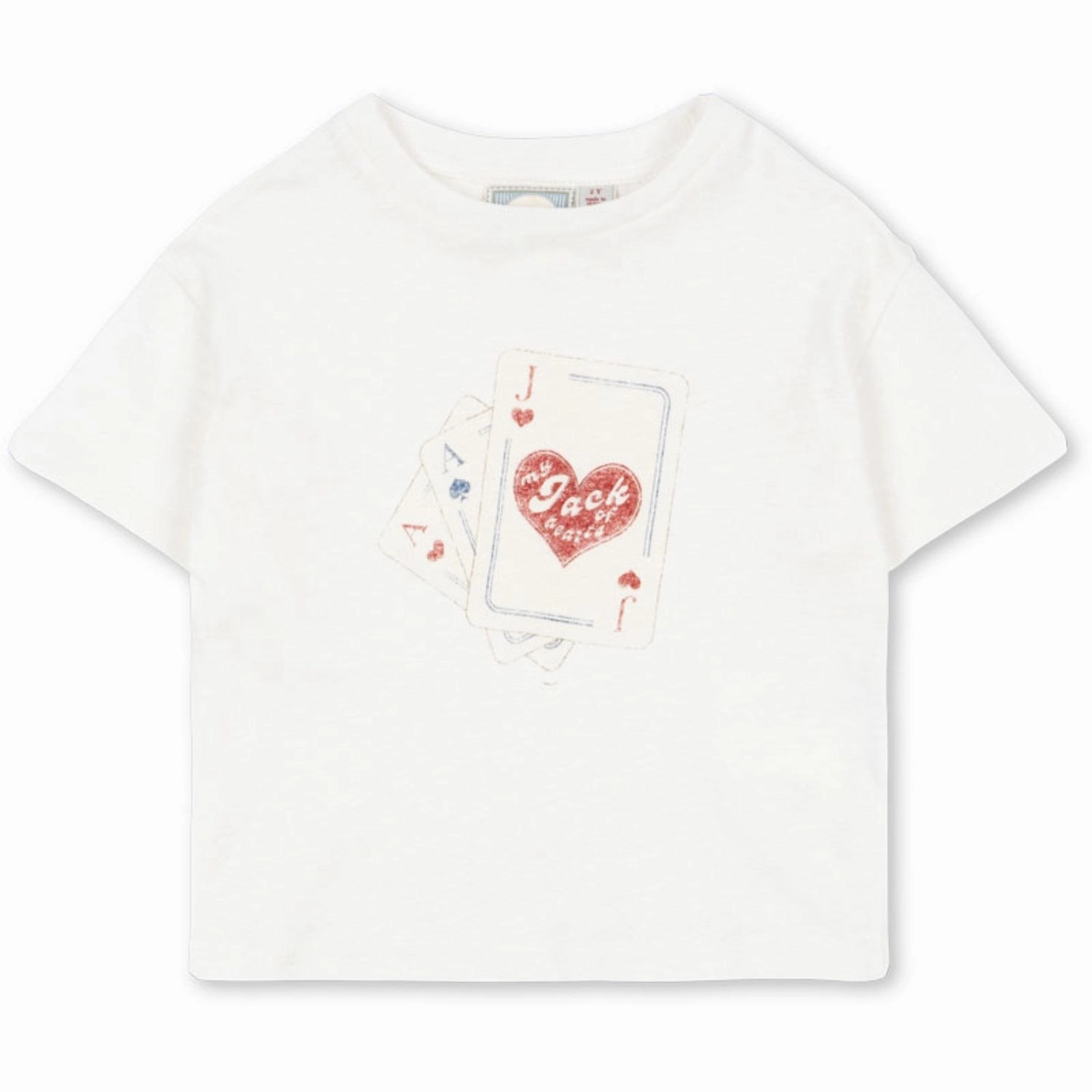 Premium Cotton Blend Casual Day Wear Konges Sl?jd Antique White RHW X KS Jack Tee Ocs