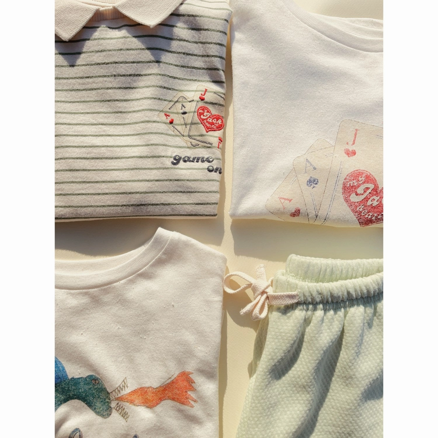 Konges Sl?jd Antique White RHW X KS Jack Tee Ocs Casual Touch