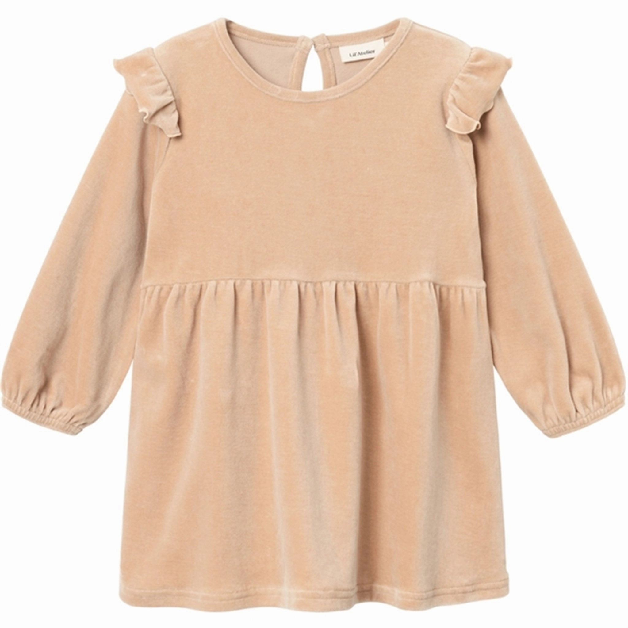 Calm Finish Lil'Atelier Nougat Rimia Velour Sweat Dress