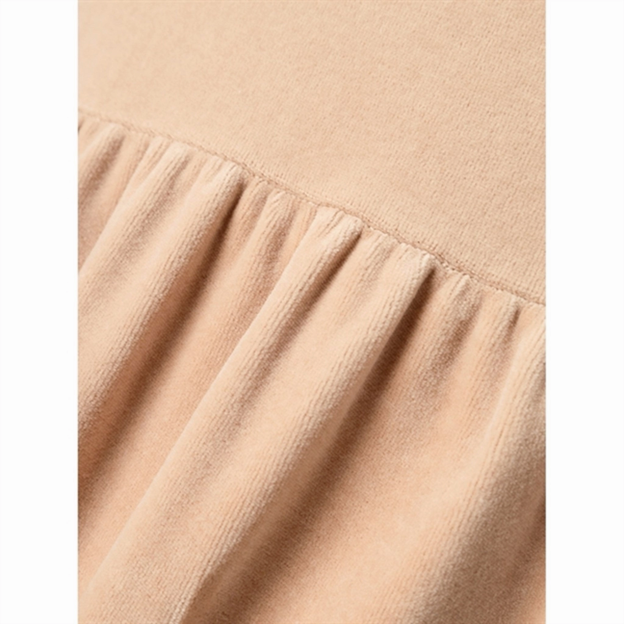 Lil'Atelier Nougat Rimia Velour Sweat Dress Timeless Look Wear Classic Move