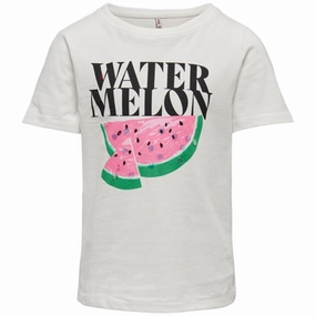 Kids ONLY Cloud Dancer Kita Fruit T-Shirt SeamlessSidePanels NoSideSeam