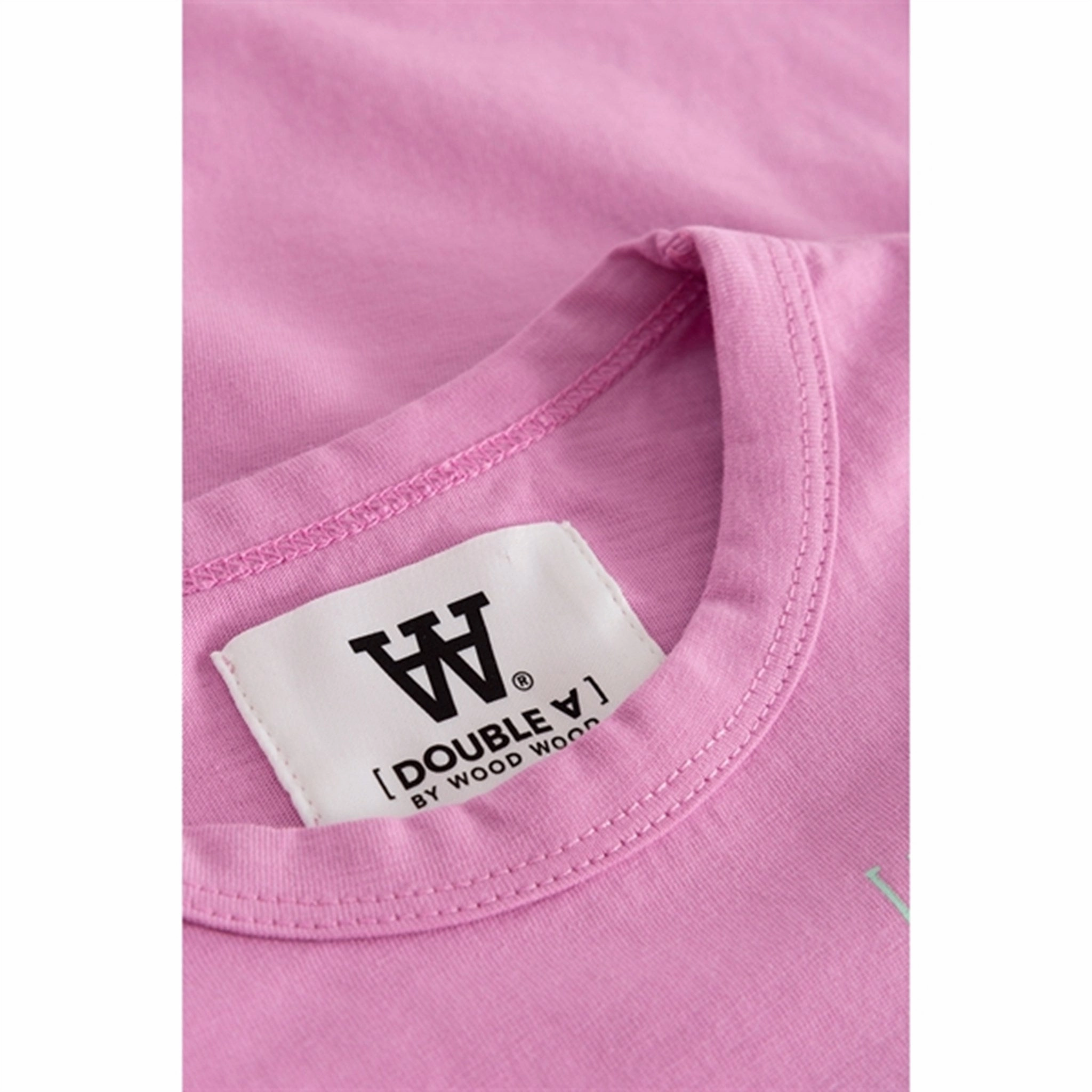 Wood Wood Rosy Lavender Kim Stackes Logo Bluse Reinforced Elasticity