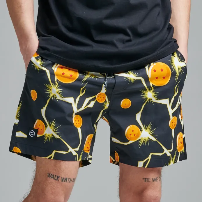 Dolly Noire costume a pantaloncino da mare da uomo Dragon Ball Swimshort SS52 nero Reinforced Edges