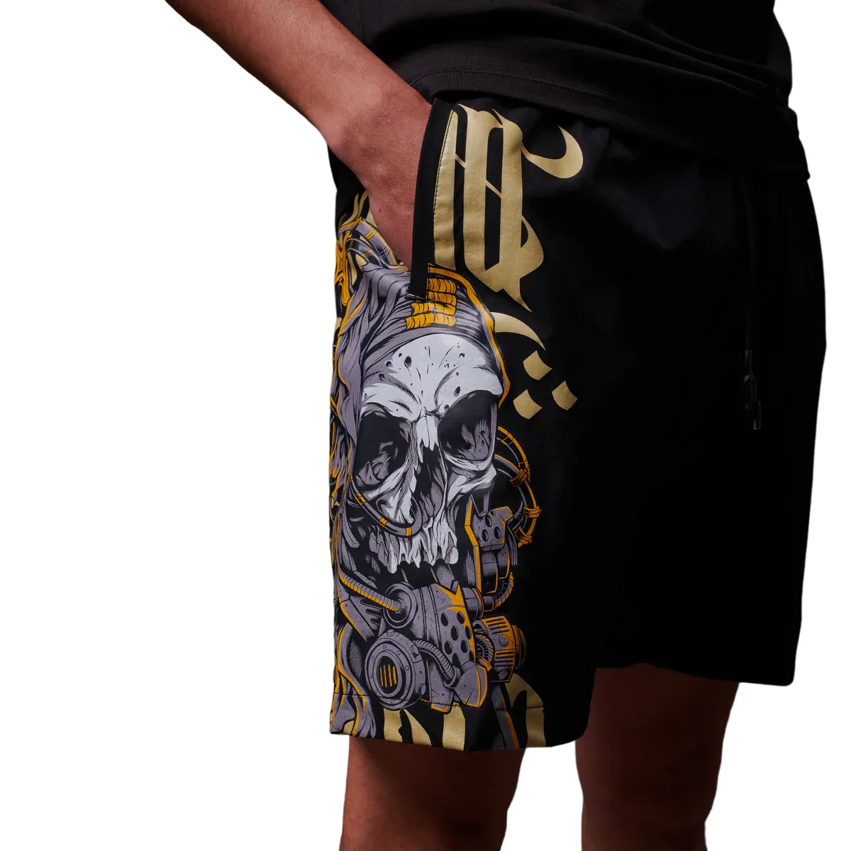 Dolly Noire Costume Boxer da uomo Desert Skull WW619-WC-01 nero Mold Resistant Lining Summer Holiday