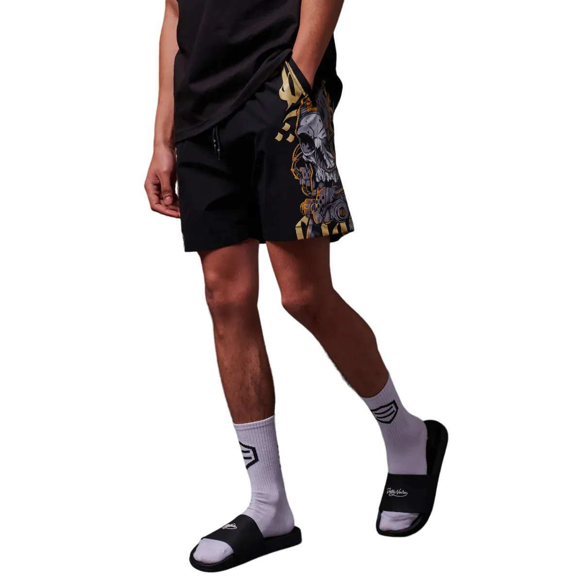 Statement Piece Dolly Noire Costume Boxer da uomo Desert Skull WW619-WC-01 nero