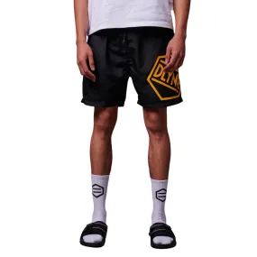 Matte Look Dolly Noire costume boxer mare Logo Swimshorts ww426-wc-02 nero-arancio