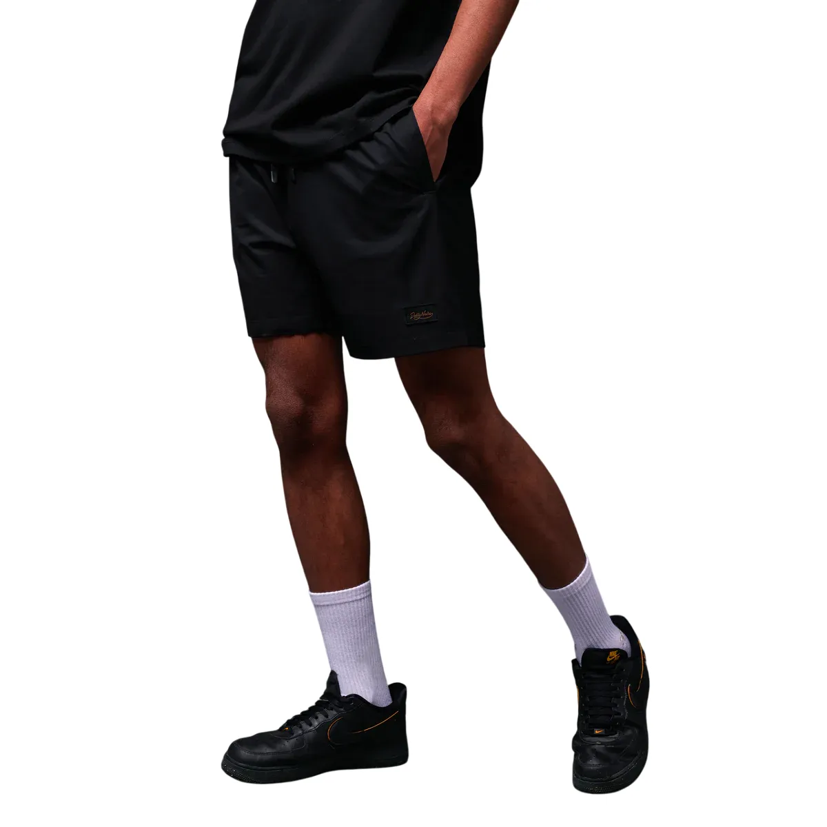 Dolly Noire costume da bagno a pantaloncino da uomo Asso di Bastoni WW919-WC-01 nero Weekend Outing Plus Size