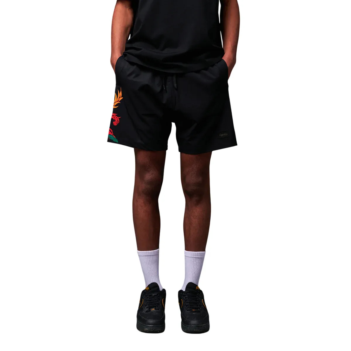 Non Irritating Tags Dolly Noire costume da bagno a pantaloncino da uomo Asso di Bastoni WW919-WC-01 nero