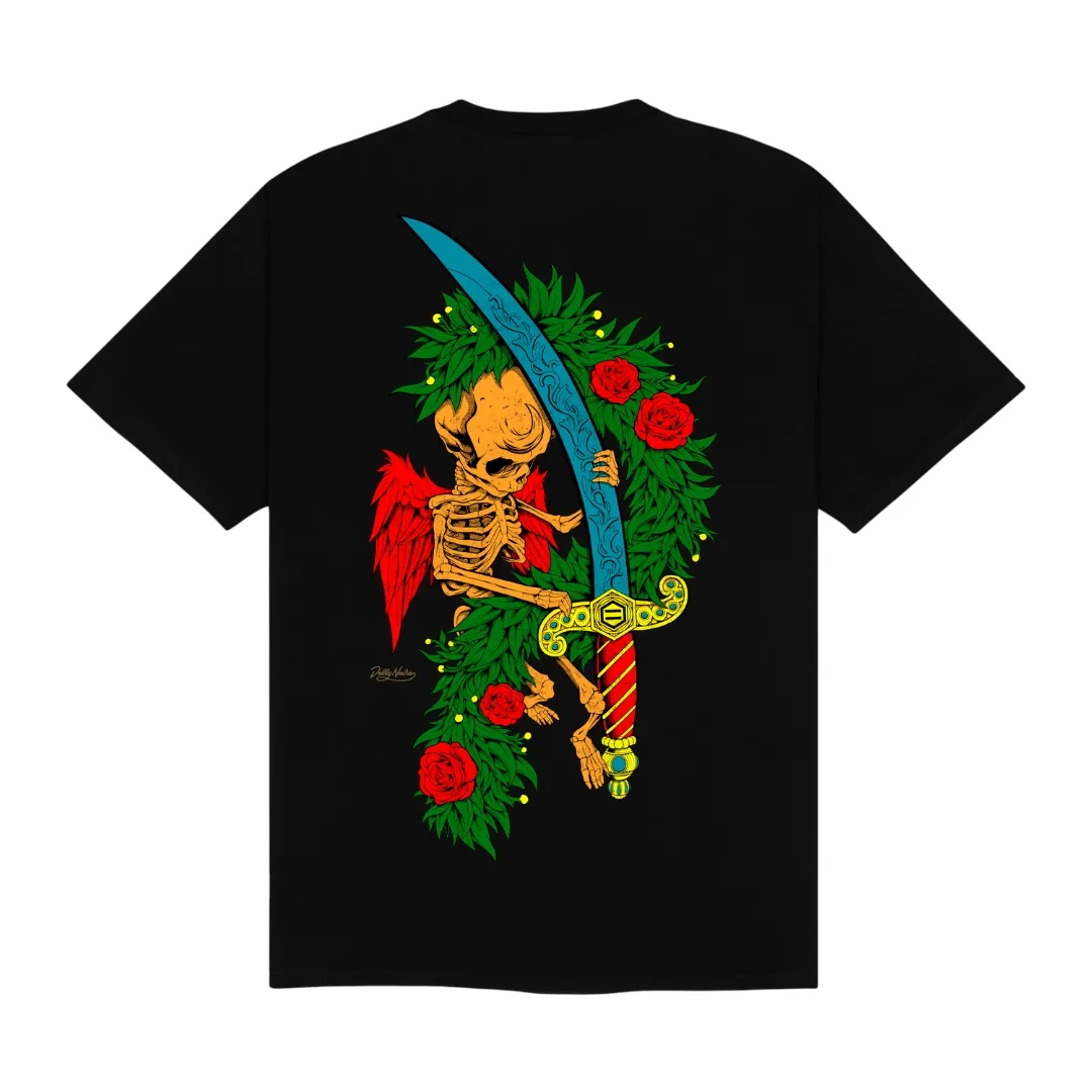 Thermal Regulation Fabric Dolly Noire maglietta manica corta da uomo Asso di Spade TS917-TT-01 nero