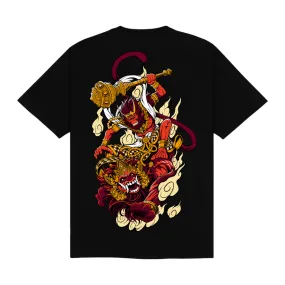 Dolly Noire maglietta manica corta da uomo Hanuman ts873-tt-01 nero Relaxed fit wear