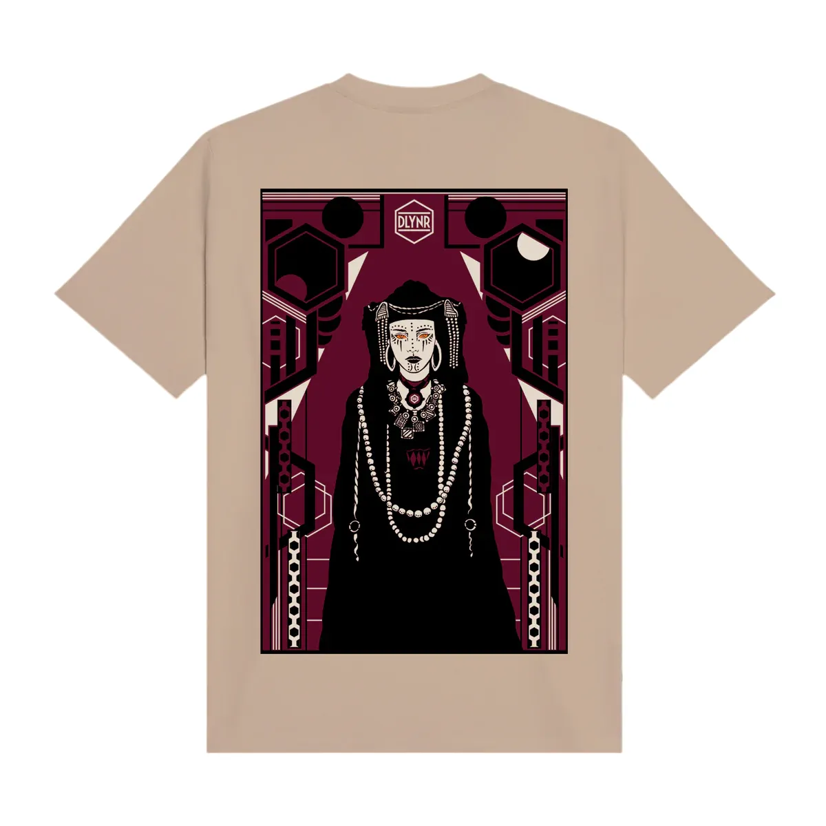 Dolly Noire maglietta manica corta da uomo Tuareg Poster nero NeutralTonesCollection Slim Silhouette