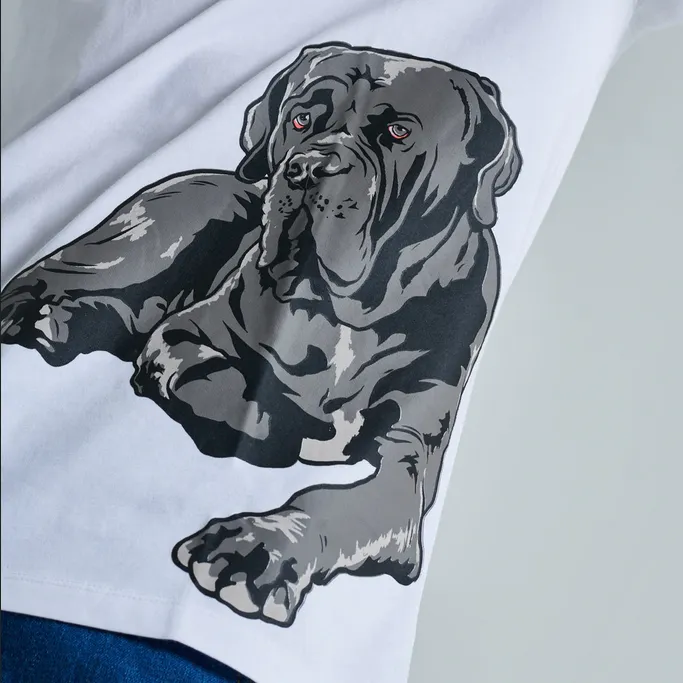 Reinforced Collar Dolly Noire Mastino Napoletano Tee ts096-ta-02 white