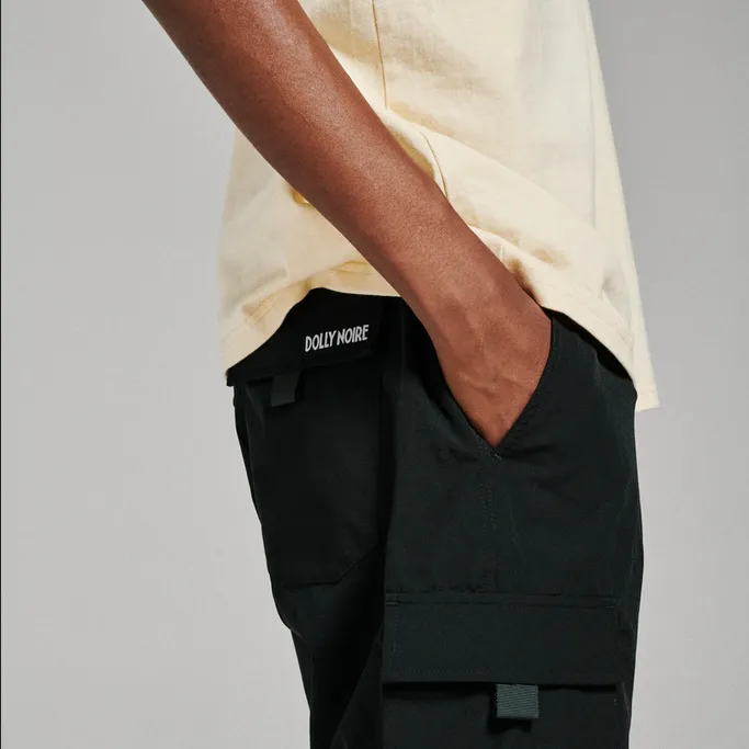 Airy Design Dolly Noire pantaloncino con tasconi da uomo Techno pa144-po-01 nero