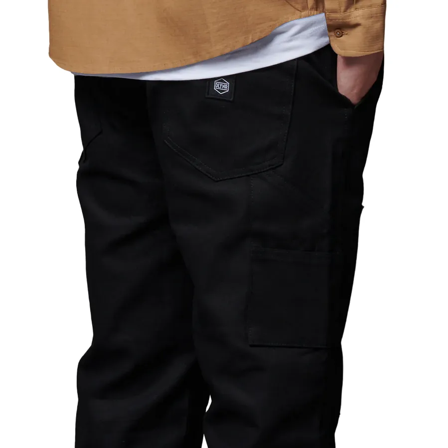 Dolly Noire pantalone carpentiere in tela pa904-qf-01 nero SecureClosures