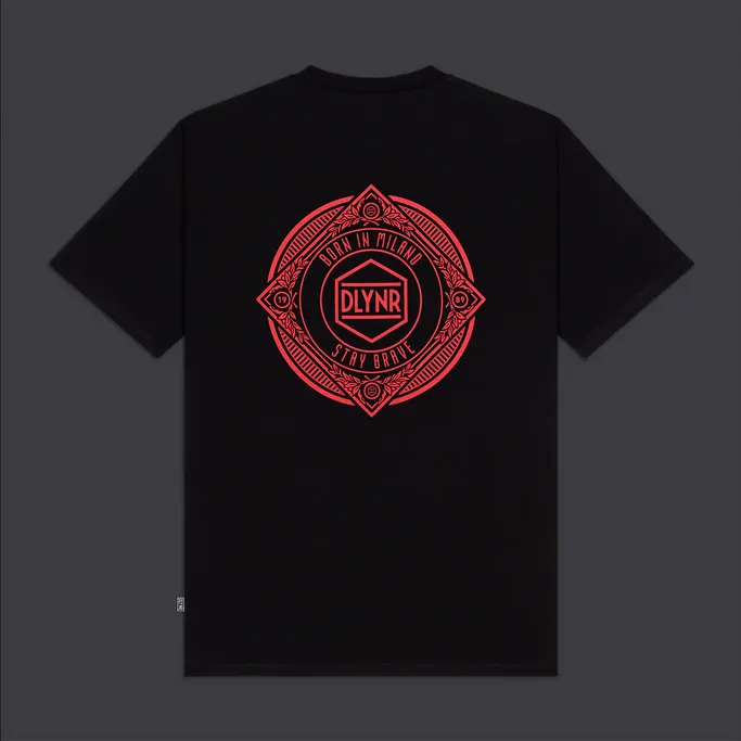 Dolly Noire t-shirt da uomo manica corta Corp Academia Tee ts382-ta-01 nero Casual Look Comfort Design