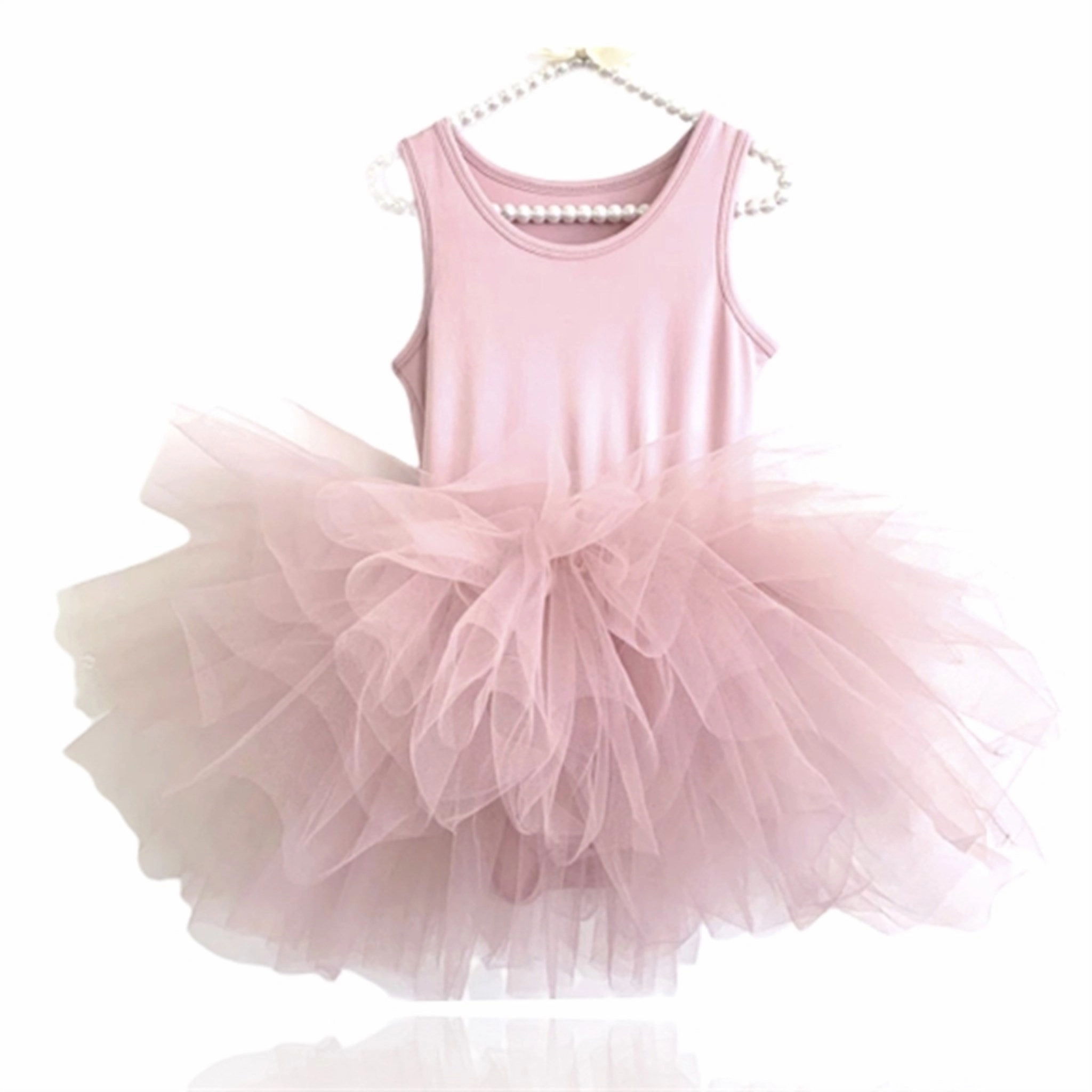 Dolly by Le Petit Timeless Tutu Dress Pink Sweetheart-Neck