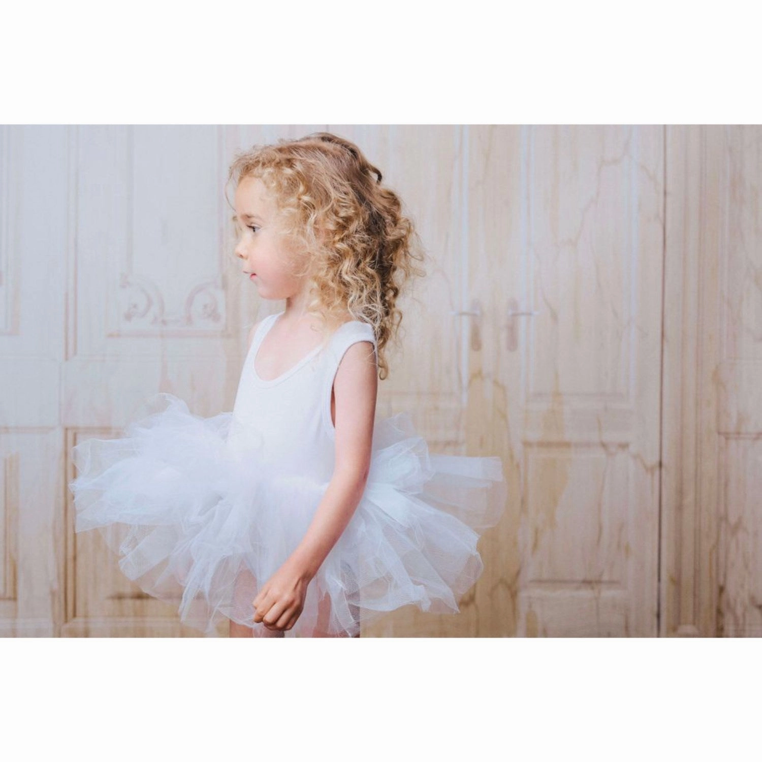 Layered Form Dolly by Le Petit Timeless Tutu Dress White