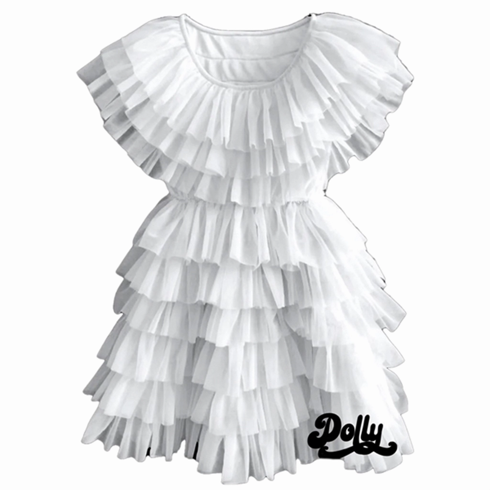 Dolly By Le Petit Tom Dolly Delicious Cake Dress Whipped Cream White Daily Movement