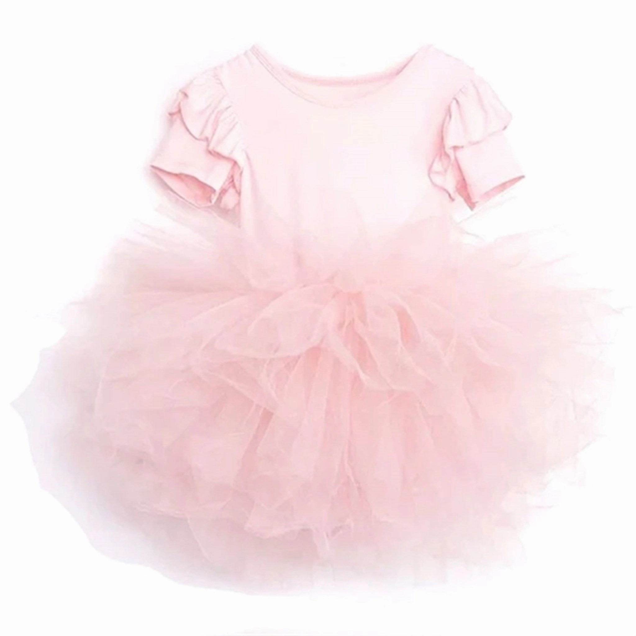Vibrant Edge Dolly by Le Petit Tom Dress Light Pink