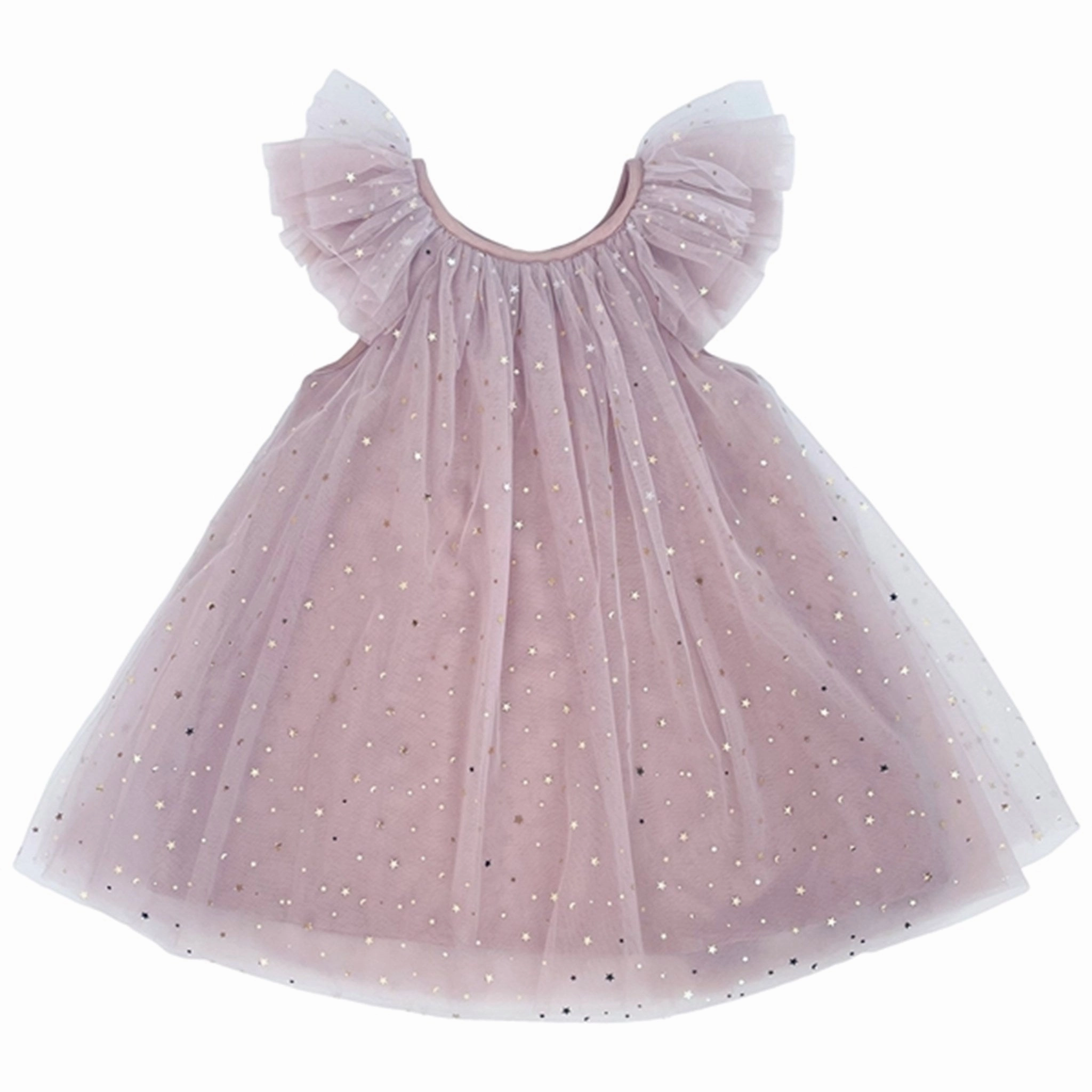Flow Line Dolly by Le Petit Tom Fairy Tulle Dress Dusty Violet