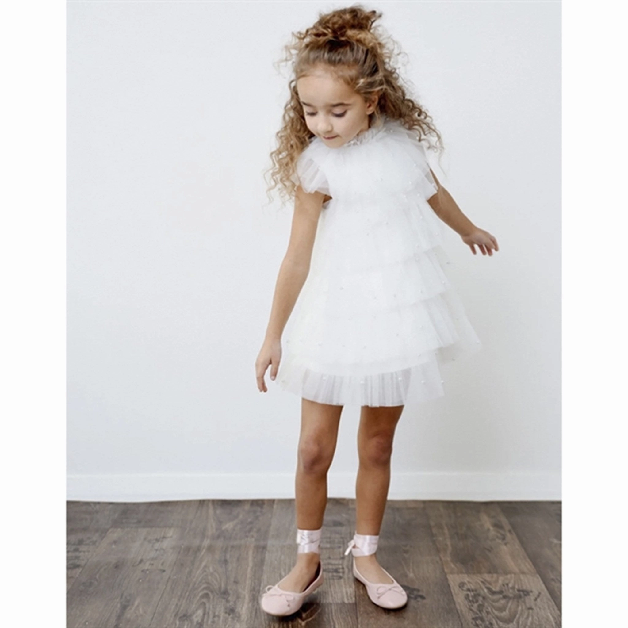 Dolly by Le Petit Tom Pearl Tutully Tiered Tulle Tuttu Dress White Seasonal Style Comfortable outdoor wear