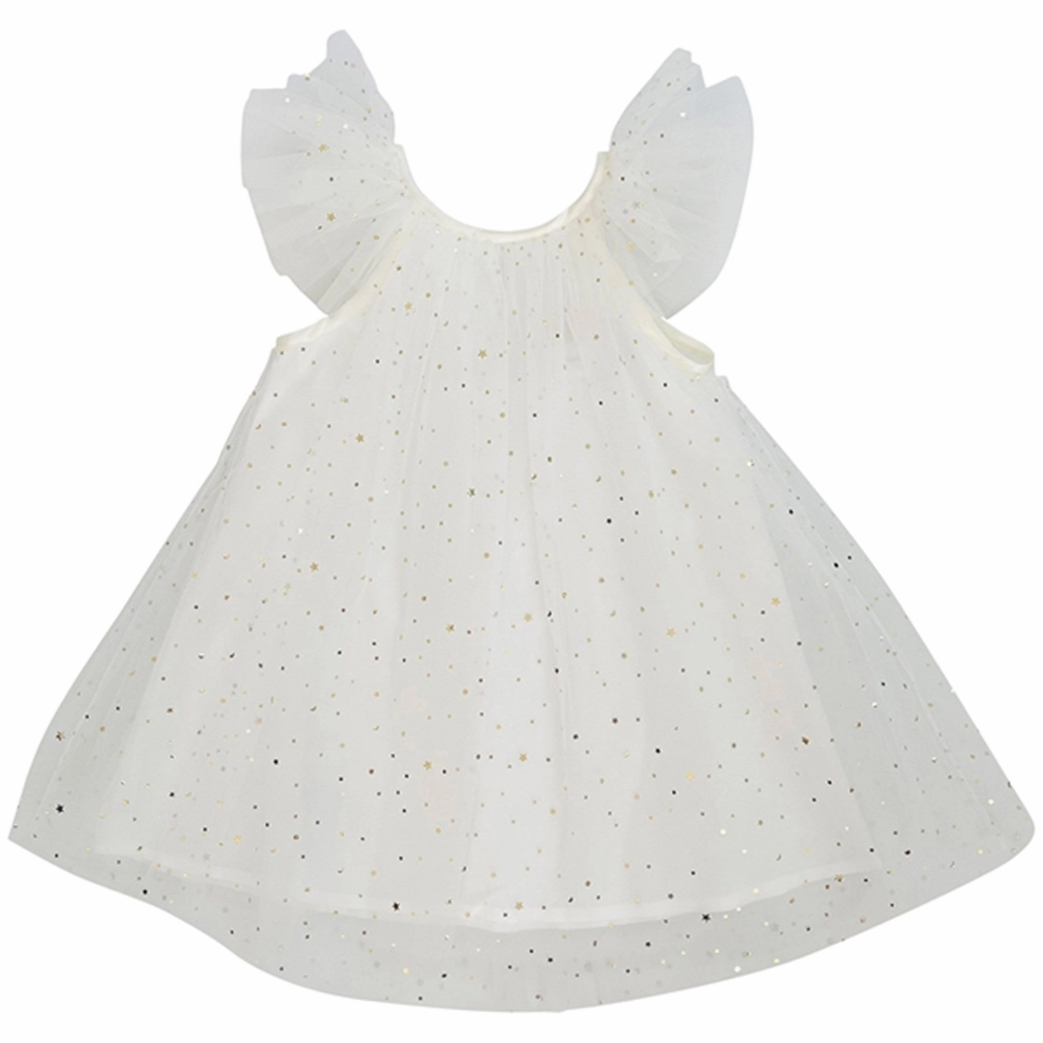 Neutral Mood Flattering Style Dolly by Le Petit Tom Tulle Fairy Dress White