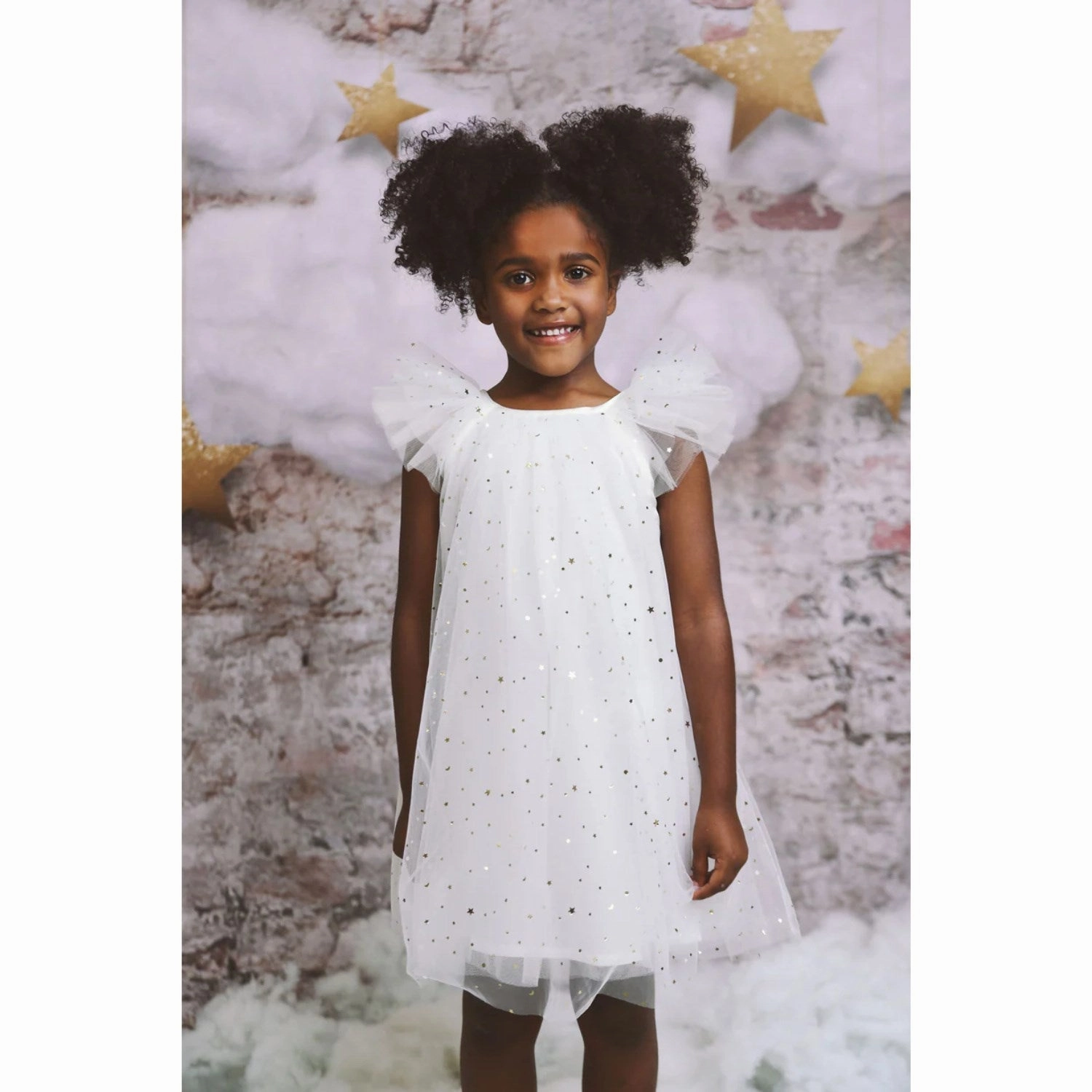 Light and Comfortable Dolly by Le Petit Tom Tulle Fairy Dress White