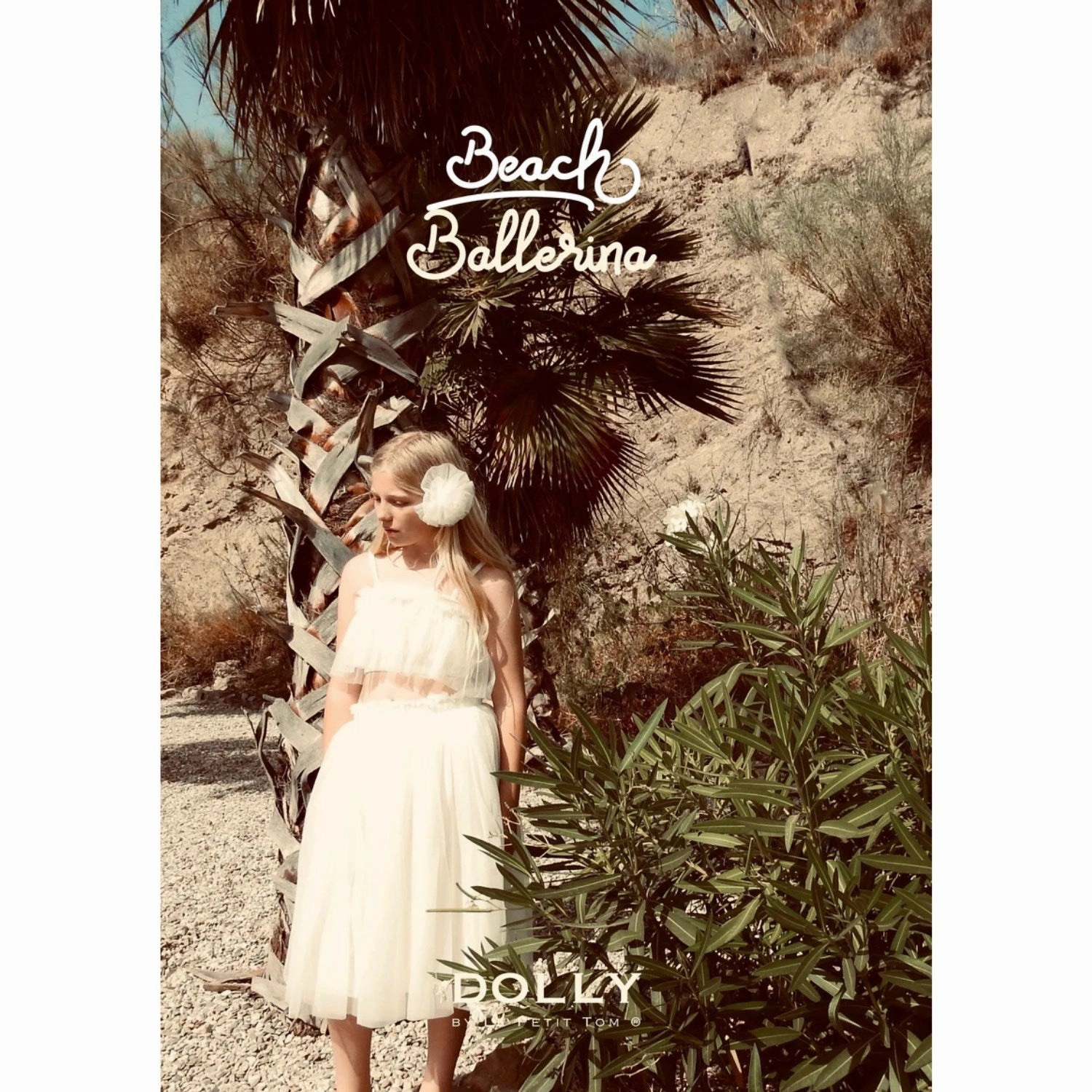 Dolly by Le Petit Tom Tutu Kjole Beach Cover Up Ballet White Easy-to-style casual dress Trendy Fit