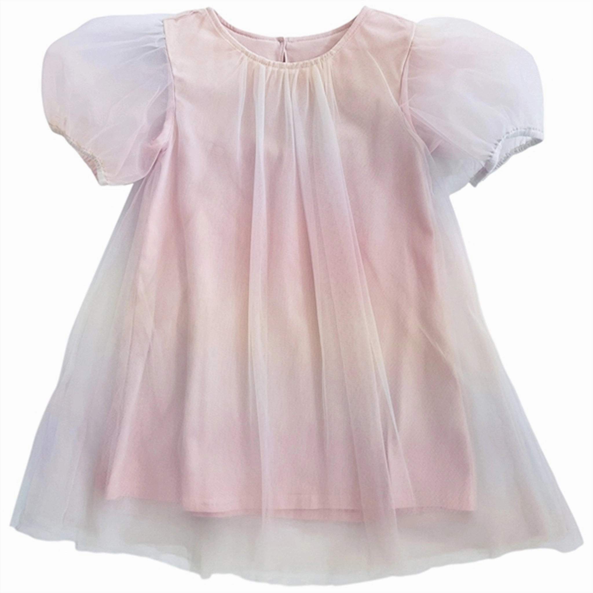 Dolly by Le Petit Tom Unicorn Rainbow Puff Tulle Dress Rainbow Pastel Trend Detail Fall Tone