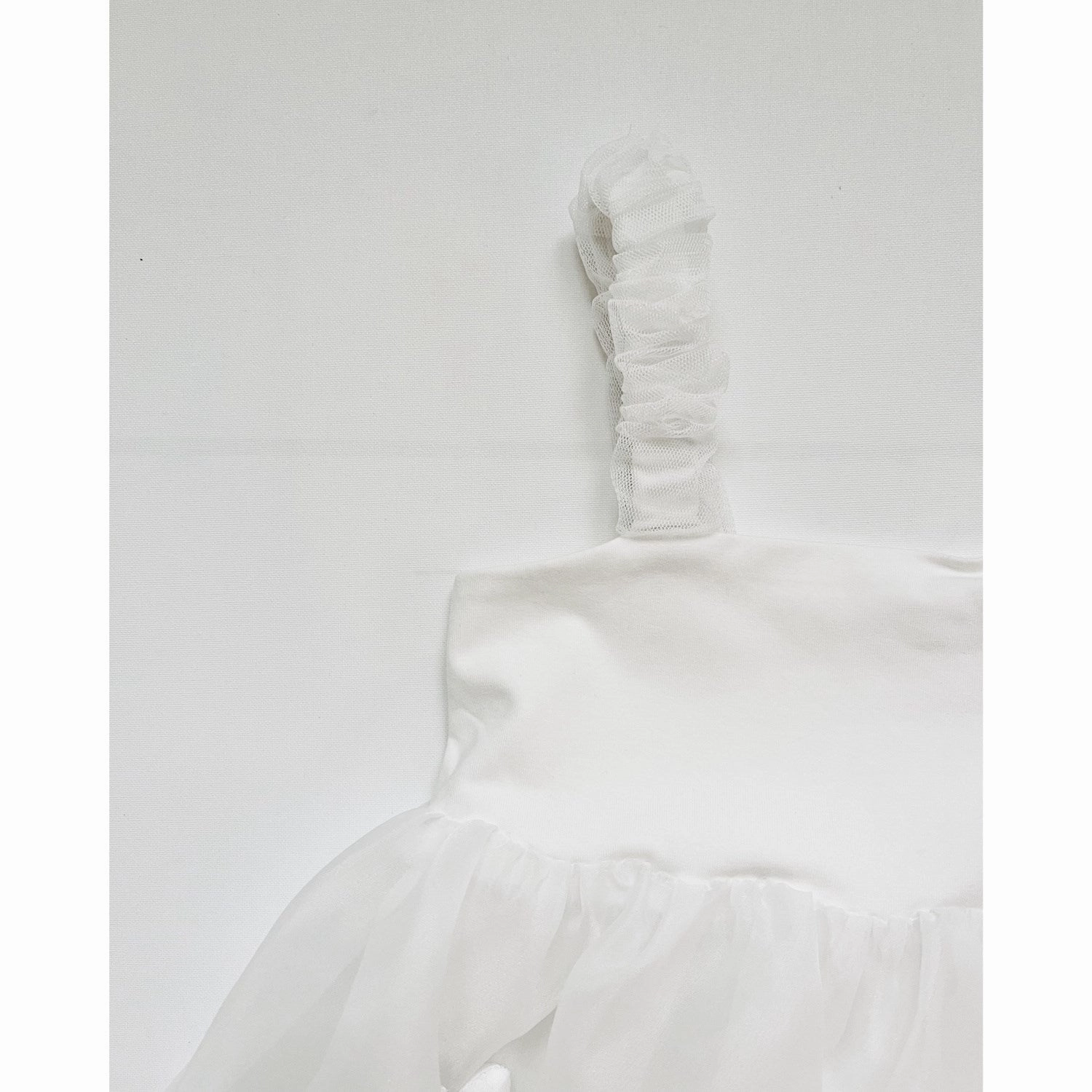 Stylish Fit Dolly by Le Petit Tom White Dolly World Heart Balloon Organza Dress