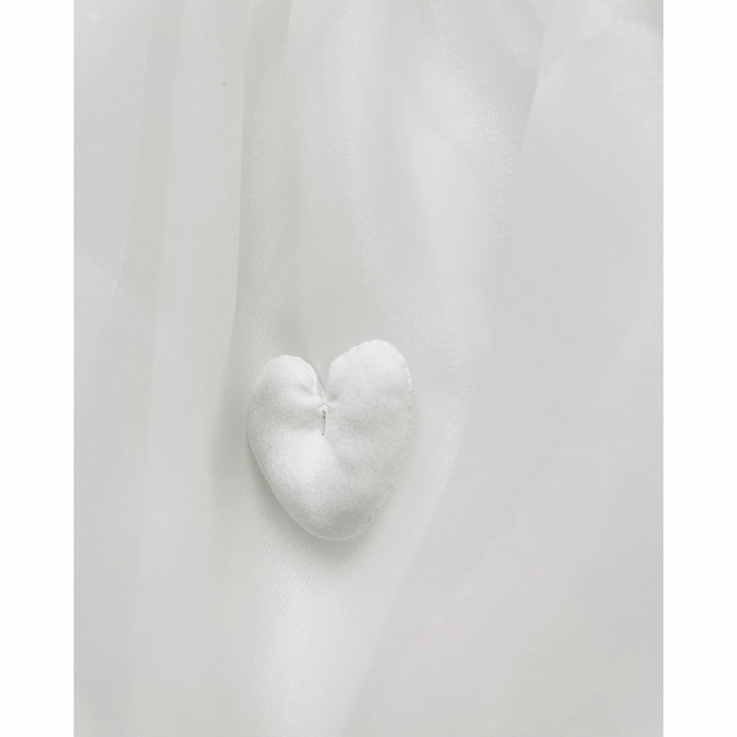 Dolly by Le Petit Tom White Dolly World Heart Balloon Organza Dress Walkable Flow Comfort Look