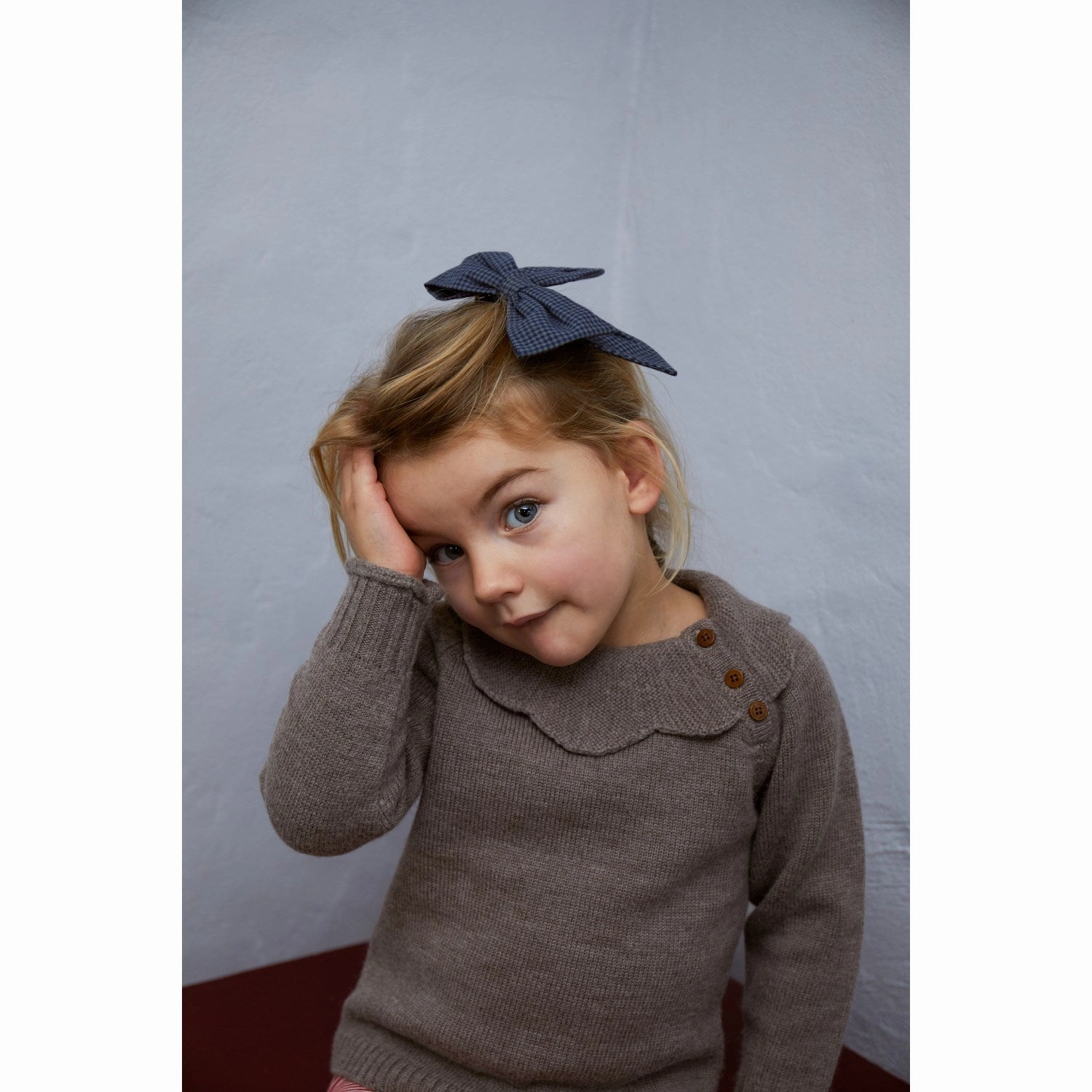 Eco-friendly Breathable fabric COPENHAGEN COLORS Natural Melange Merino Marguriette Blouse