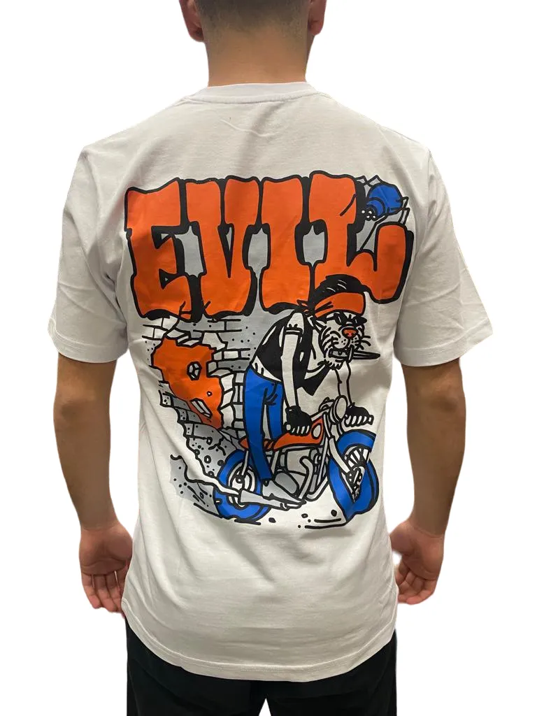 Doomsday T-shirt da uomo con stampa Easy white Spring Freshness Durable Color Retention