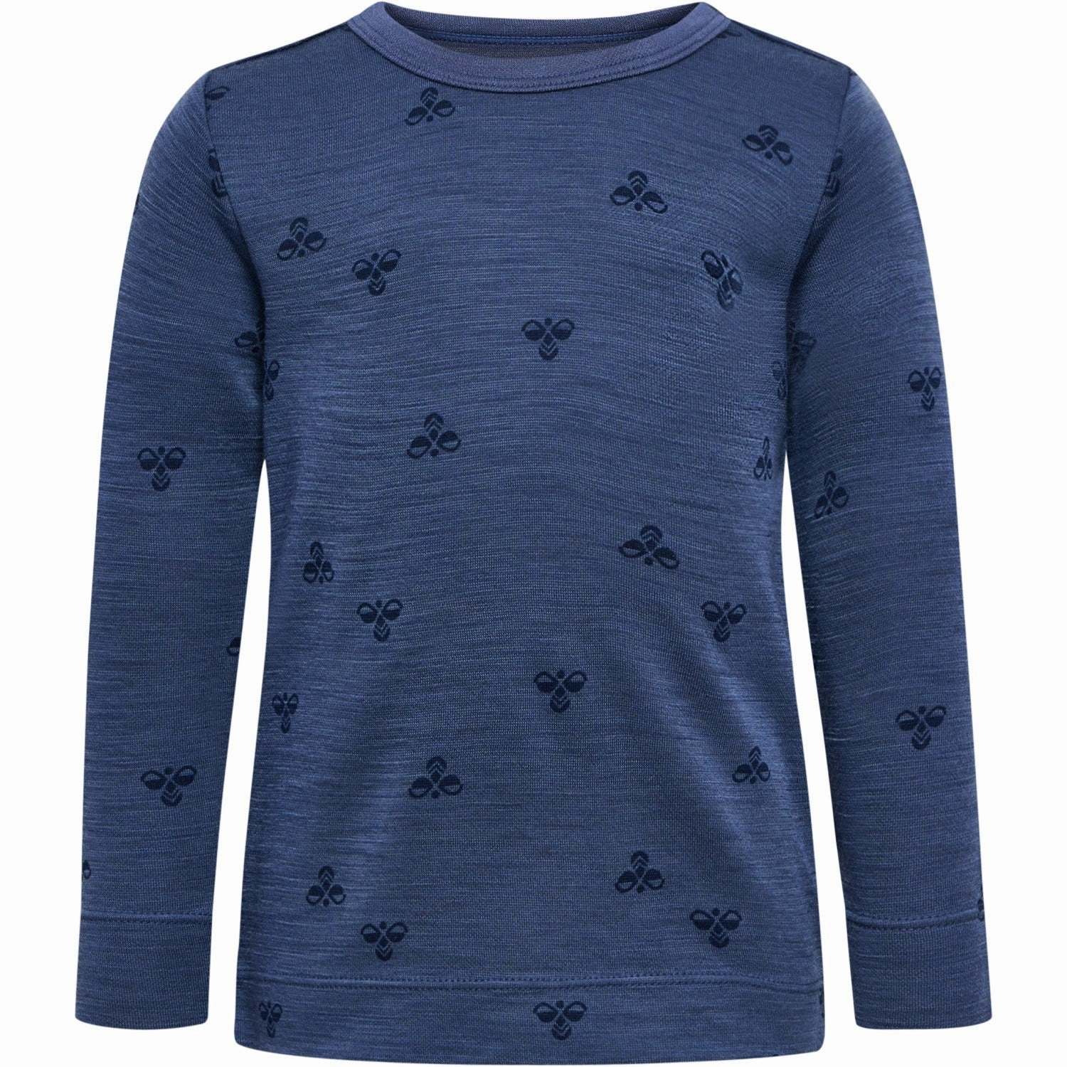 Travel Essential Urban Wear Hummel Vintage Indigo Mini Wool T-Shirt L/S