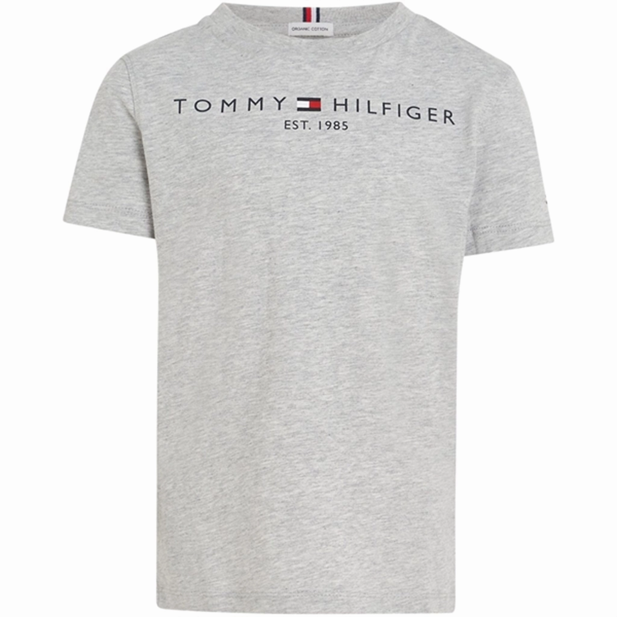 Stylish and Fun Light Style Tommy Hilfiger Essential T-Shirt Light Grey Heather