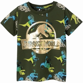 Name it Rifle Green Julle Jurassic T-Shirt Soft and Cozy Stylish Design