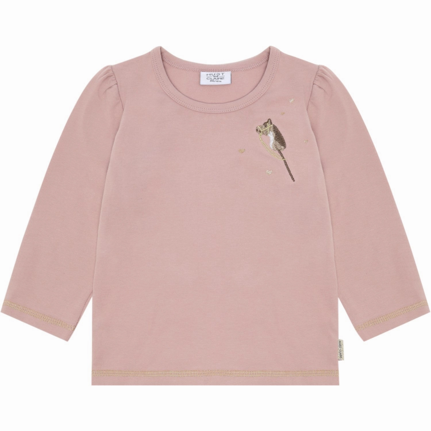 Hust & Claire Adobe Rose Alma Emb. Horse V-neck style Spring Collection