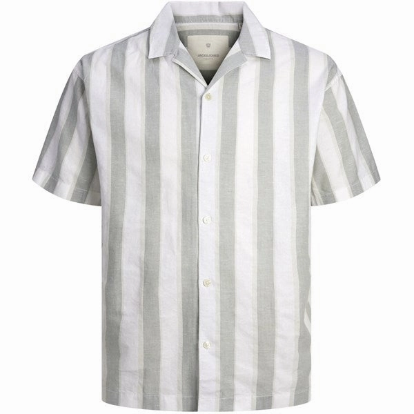 Stylish Appearance Breathable Cotton Jack & Jones Junior Lily Pad Summer Stripe Resort Shirt