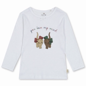 Wardrobe Staple Static Dissipating Fiber Konges Sl?jd Bow Kitty Minnie Blouse