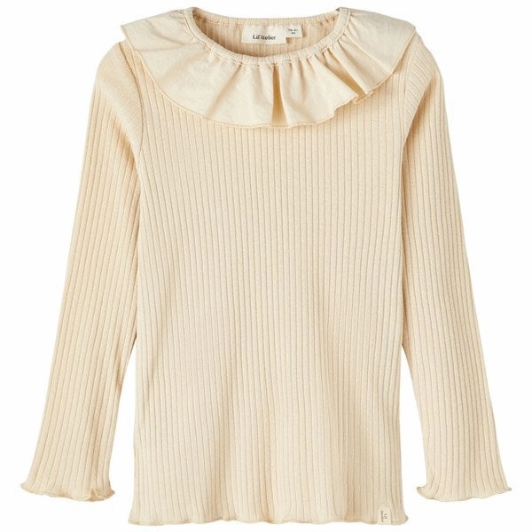 Lil'Atelier Wood Ash Omina Slim Blouse Party outfit Subtle design