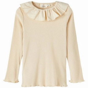 Lil'Atelier Wood Ash Omina Slim Blouse Party outfit Subtle design