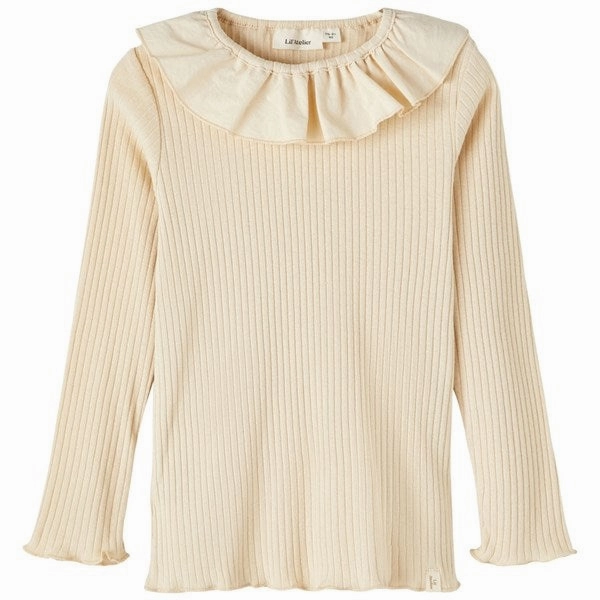 Lil'Atelier Wood Ash Omina Slim Blouse Camping Essential Non Restrictive Fit