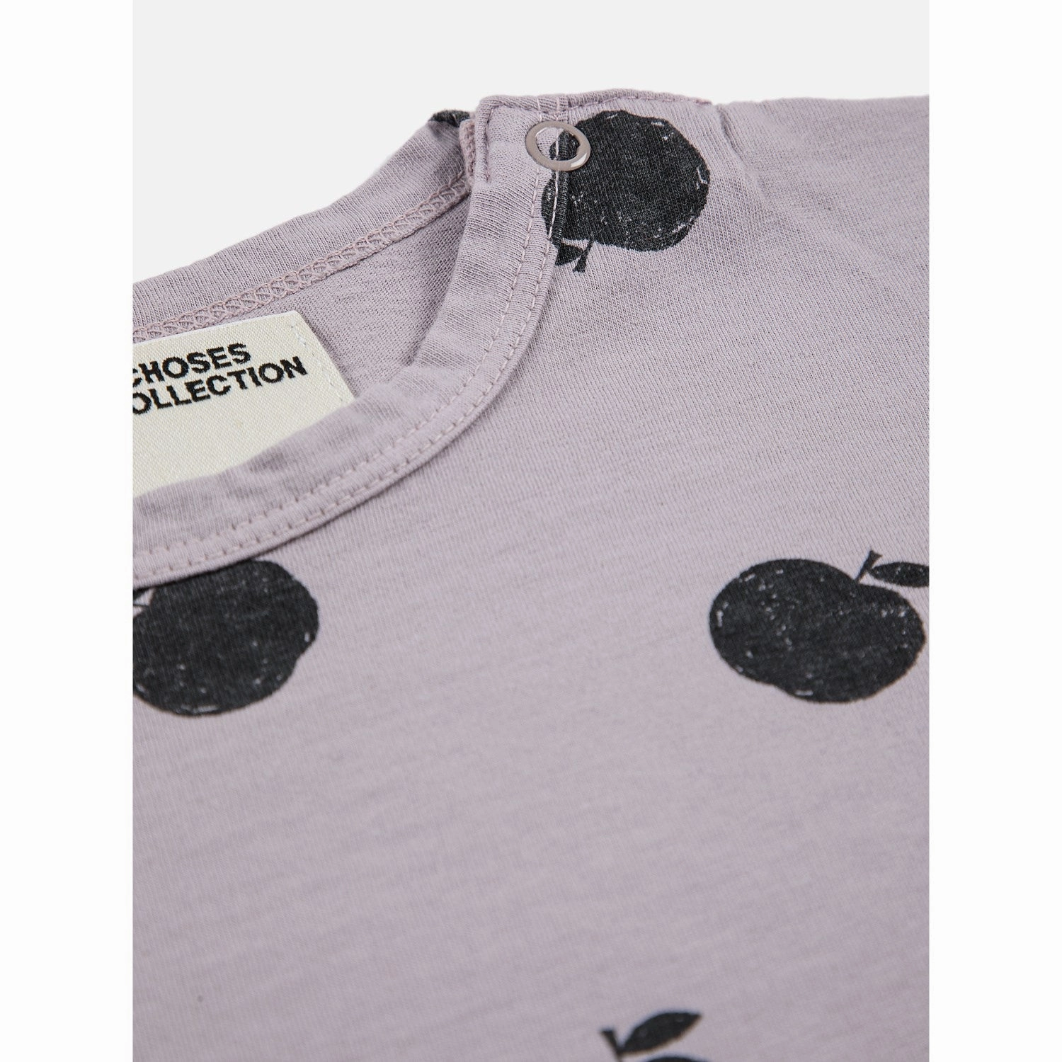 Basic Layering Light Comfort Style Bobo Choses Lavender Poma All Over Short Sleeve T-Shirt