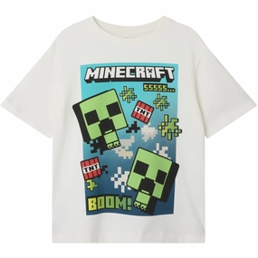 Name It Cloud Dancer Mus Minecraft Regular T-Shirt Noos Versatile Layering Piece Comfortable Design