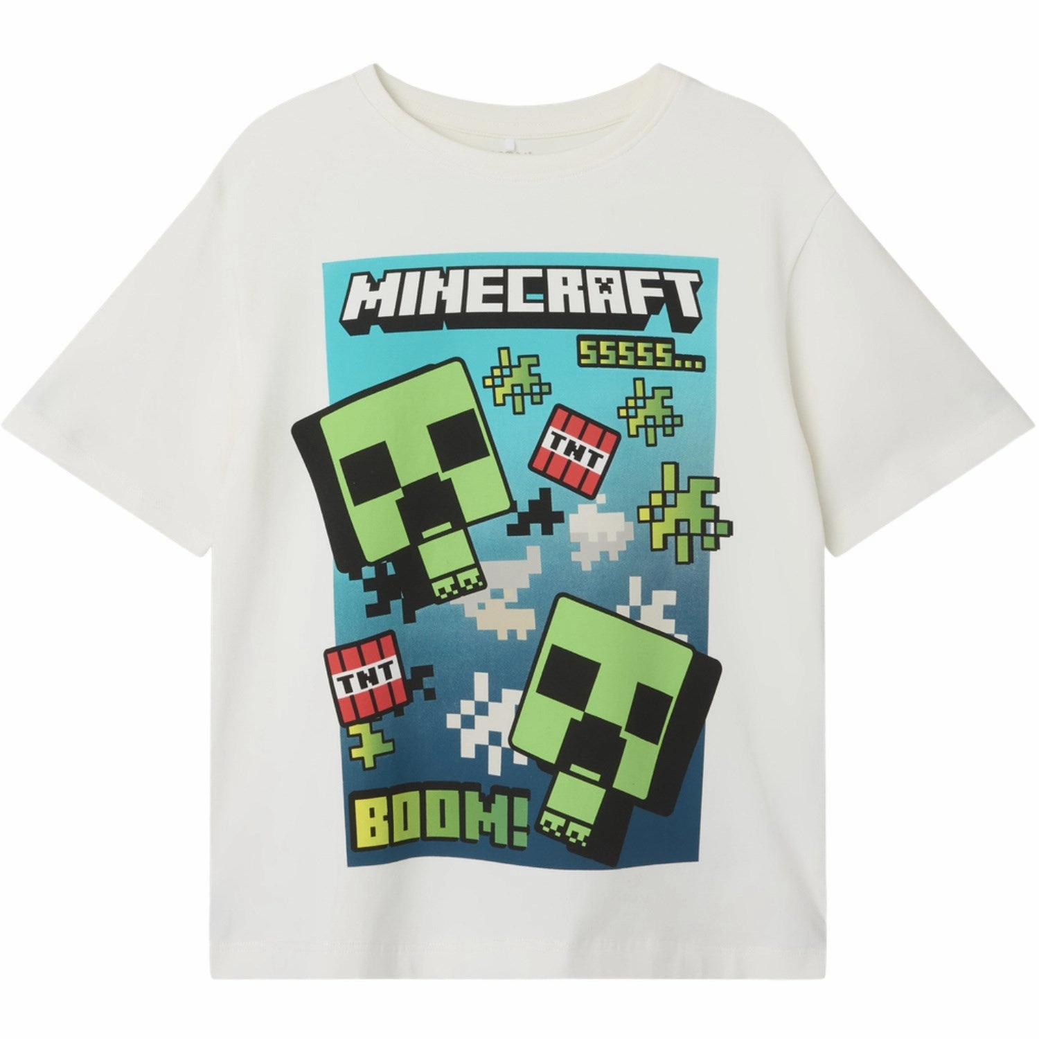 Name It Cloud Dancer Mus Minecraft Regular T-Shirt Noos Versatile Layering Piece Comfortable Design