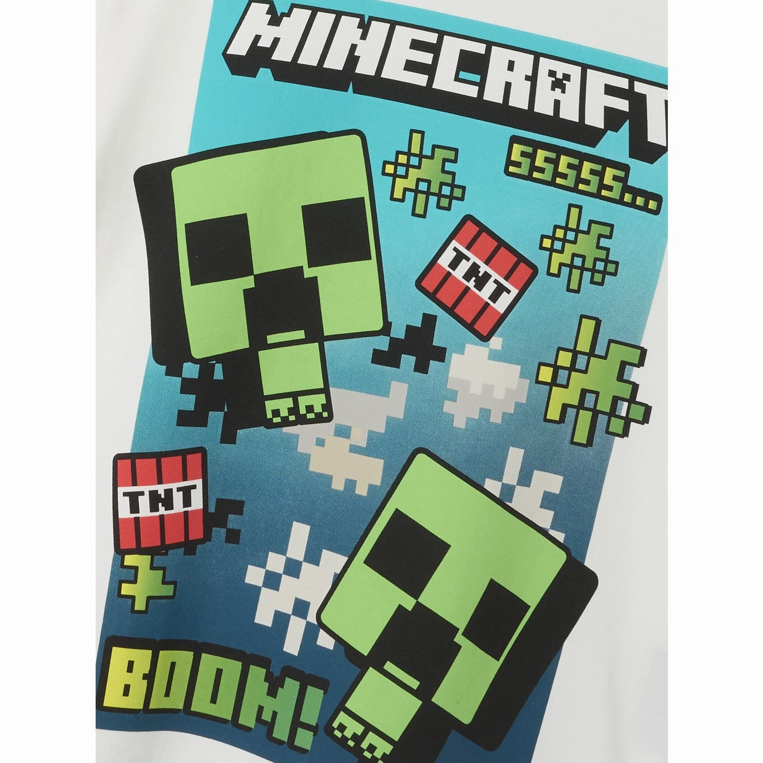 monochromatic Casual Look Wear Name It Cloud Dancer Mus Minecraft Regular T-Shirt Noos