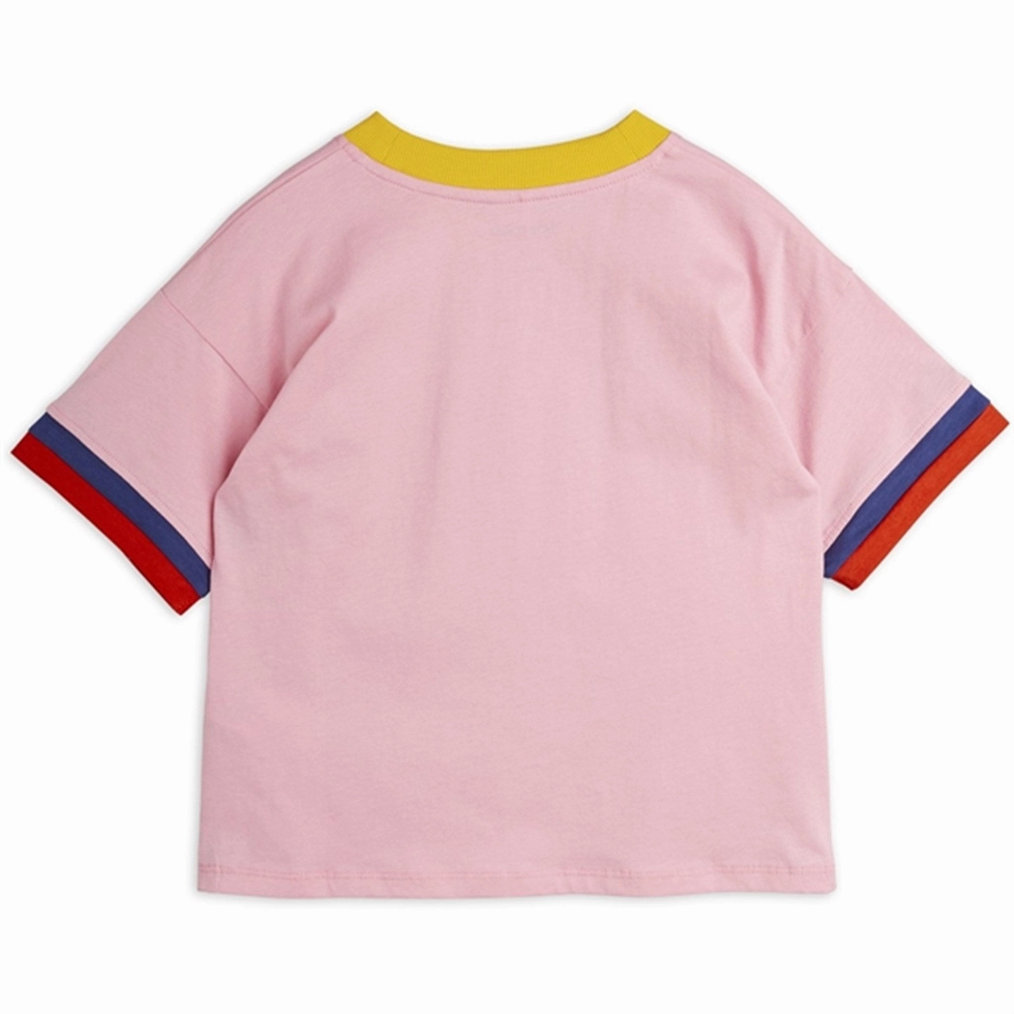 Mini Rodini Pink Super Sporty Sp T-shirt Relaxed Smart Lace trim