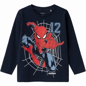 Name It Dark Sapphire Jaris Spiderman Blouse Military Inspired Classic Look