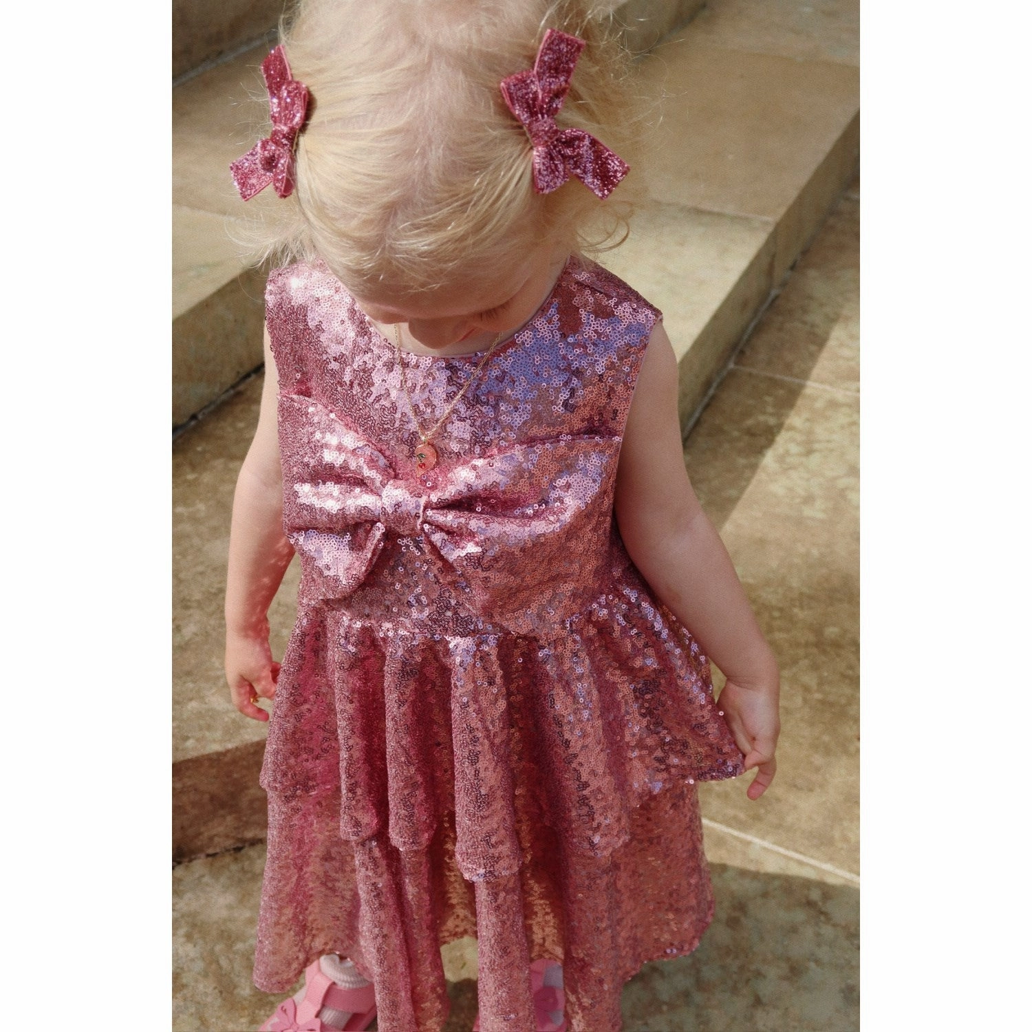 Konges Sl?jd Mellow Rose Rosie Dress Crisp Texture Sharp Edge